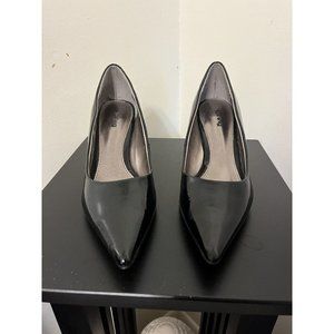 Call It Spring Women's Black Shiny Stiletto Pump Heels Size 6/36